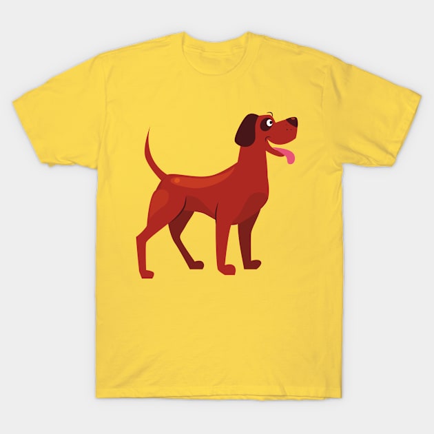 Pinscher Dog in Red T-Shirt by TrendX